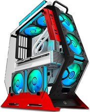 Open Frame Unique Gaming PC Case, Creative Irregular Shape, Thick Metal Frame, 7 picture