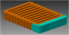 Rugged Portable 2.5 HDD Case 3D-Printed picture