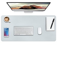 Boutilon Leather Desk Pad Protector,Non-Slip Mouse Pad,Laptop Desk Pad,Office Mo picture