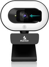 NexiGo StreamCam N930E with Software, 1080P Webcam Ring Light and... picture