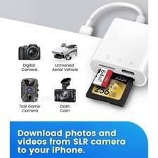 SD Card Reader for iPhone, 3-in-1 Lightning to SD Card Reader for iPhone  picture