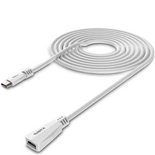 Micro Usb Extension Cable 20Ft Male To Female Extender Cord Zmodo Camera White picture