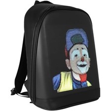 LED Pixel Display Backpack APP Control Programmable Animation Laptop Travel Bag picture