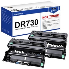 DR730 Drum Unit 2 Pack Compatible with HL DCP MFC Printers 12000 Pages picture