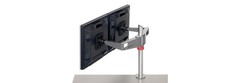 Knoll Sapper Dual Monitor Arm (White) + Base + Plates + Clip + Screws picture