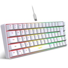 68 Keys USB Wired Gaming Keyboard - Portable RGB Backlight, Spanish/Russian Layo picture