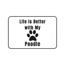 Life is Better with My Poodle desk mat Poodle Lover Mousepad YA20 picture