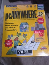 SYMANTEC PC Anywhere 32 Version 8.0 - PC CD-ROM Home Office Software New Sealed picture