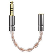 GEEKRIA 4.4mm Balanced Male to 3.5mm Female Adapter, Silver-Plated...  picture