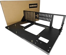 DIY Pc Test Bench, ATX Open Chassis Case Rack for ATX/M-ATX/ITX Black picture