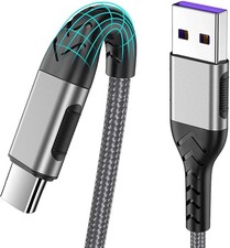 Durcord USB C Cable, Upgarded 2Pack 10ft Fast Type C 10ft, Silver picture