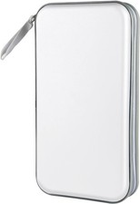 CD Case, DVD Case Holder 96 Capacity Hard Plastic CD DVD Disc Cases White picture