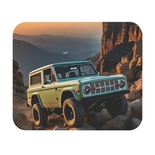 1969 Bronco Rocky Mountain Climb Golden Hour – Classic 4x4 Mouse Pad | Desk Mat picture