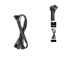 CableMod Basics E-Series 12VHPWR 90° StealthSense PCI-e Cable for EVGA - Black picture