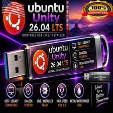 Ubuntu Unity 26.04 LTS Bootable USB Live Installer | UEFI/Legacy AMD64 | SHA256 picture