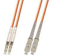 Direct Burial Outdoor LC SC 2 Strand Fiber Optic Cable Multimode 50/125 30M picture
