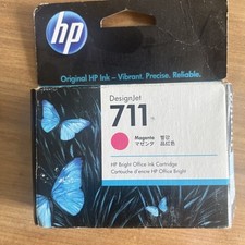 HP Genuine 711 Magenta DesignJet Ink Cartridge CZ131A 10/2022 New Sealed picture