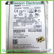 SS300 HGST 1.6TB SAS 12Gb SSD 10DWPD HUSMM3216ASS205 Ultrastar D33373 UCMSSC16M picture
