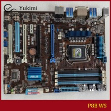 FOR ASUS P8B WS DDR3*4 32GB LGA 1155 Intel C206 DVI Server Motherboard Test OK picture