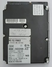 IBM H3256-A3 IDE (256MB, Retro, 1993) Hard Drive picture