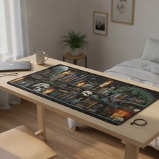 Mystical Gothic Library Large Gaming Mouse Pad Desk Mat 31.5x15.7 picture