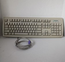 Vintage eMachines Mechanical keyboard KB-2971 white UNTESTED parts repairs picture