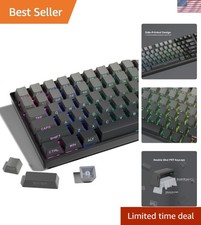 Custom Ergonomic PBT Keycaps – 136 Minimalist Gaming Key Set for MX Switches picture