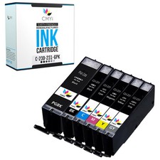 6-Pack Compatible PGI-230 CLI-231 Ink Cartridges for Canon PIXMA TS8820 picture