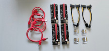 4x VER006C PCIe USB 3.0 GPU Mining Risers Complete Sets w/Cables & Adapters picture