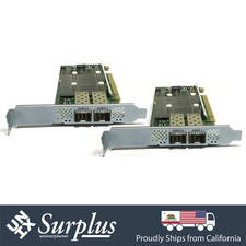 Lot of 2 Cisco Dual Port 10GbE SFP+ NIC PCIe Network Card High Profile picture