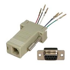 DB9pin Female~RJ12/RJ11 Jack Modular Adapter 6P6C 6wire Data/Phone/Telephone DE9 picture