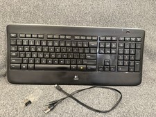 Logitech K800 Illuminated Wireless Keyboard with USB Dongle & Charging Cable picture