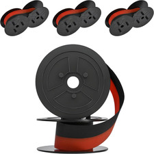 4-Pack Calculator Ink Ribbon, Red/Black, Replacement Ribbon, 4 Pieces picture