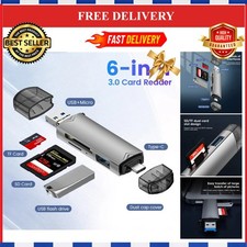 6 in 1 USB 3.0 Card Reader Type-C Micro USB OTG SD TF Adapter picture