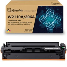1PK With Chip For HP 206A W2110A Black Ink Toner Laserjet MFP M283fdw M255dw Pro picture