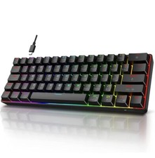 KOORUI 60% Gaming Keyboards, 61 Keys Wired Ultra-Compact Mechanical Keyboard 26  picture