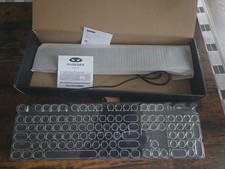 Magegee MK-STORM Typewriter Style Mechanical Gaming Keyboard Black Retro  picture