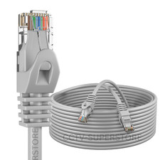 CAT6 Patch Cable 500mhz Ethernet Internet Network Router LAN RJ45 UTP GREY LOT picture