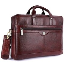 Genuine Leather Office Bag for Men - Stylish Executive Leather Bag for Men, 15.6 picture