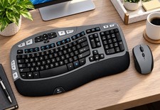 Logitech MK570 Corporate Series Custom  K350 Wireless Keyboard Combo M705 Dongle picture