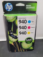 HP 940 Cyan, Magenta & Yellow Original Ink Cartridges 3 pack (CN065FN) picture