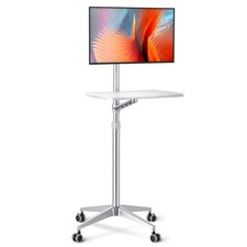 Mobile Desk,Mobile Workstation,Mulitiuse Rolling Laptop Floor Stand,34