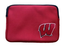Wisconsin Badger Laptop Case, UW-Madison Logo Soft Laptop Case with Zipper picture
