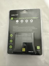 Type C Smart Card Reader Saicoo DOD Military USB-C Common Access CAC Card Reader picture