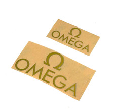1 Pc Gold Metallic Sticker Label Decal For Omega picture