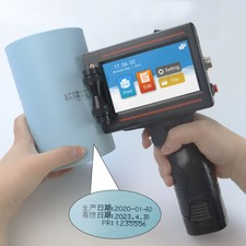 12.7mm Handheld TIJ Printer for Metal Nameplate Date Coding New picture