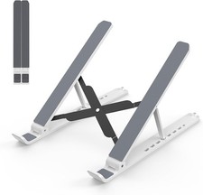 Tonmom Laptop Stand for Desk, Adjustable Laptop Riser, White picture