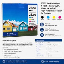 (213)232XL Ink Cartridges Compatible for Epson XP-4200 WF-2930 Printer Qty 2  picture
