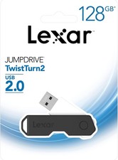 Lexar JumpDrive TwistTurn2 128GB USB 2.0 Flash Drive, Black picture