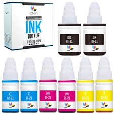 8PK Compatible GI-21 Value Pack Ink Bottles for Canon PIXMA G1220 G2260 G3260 picture